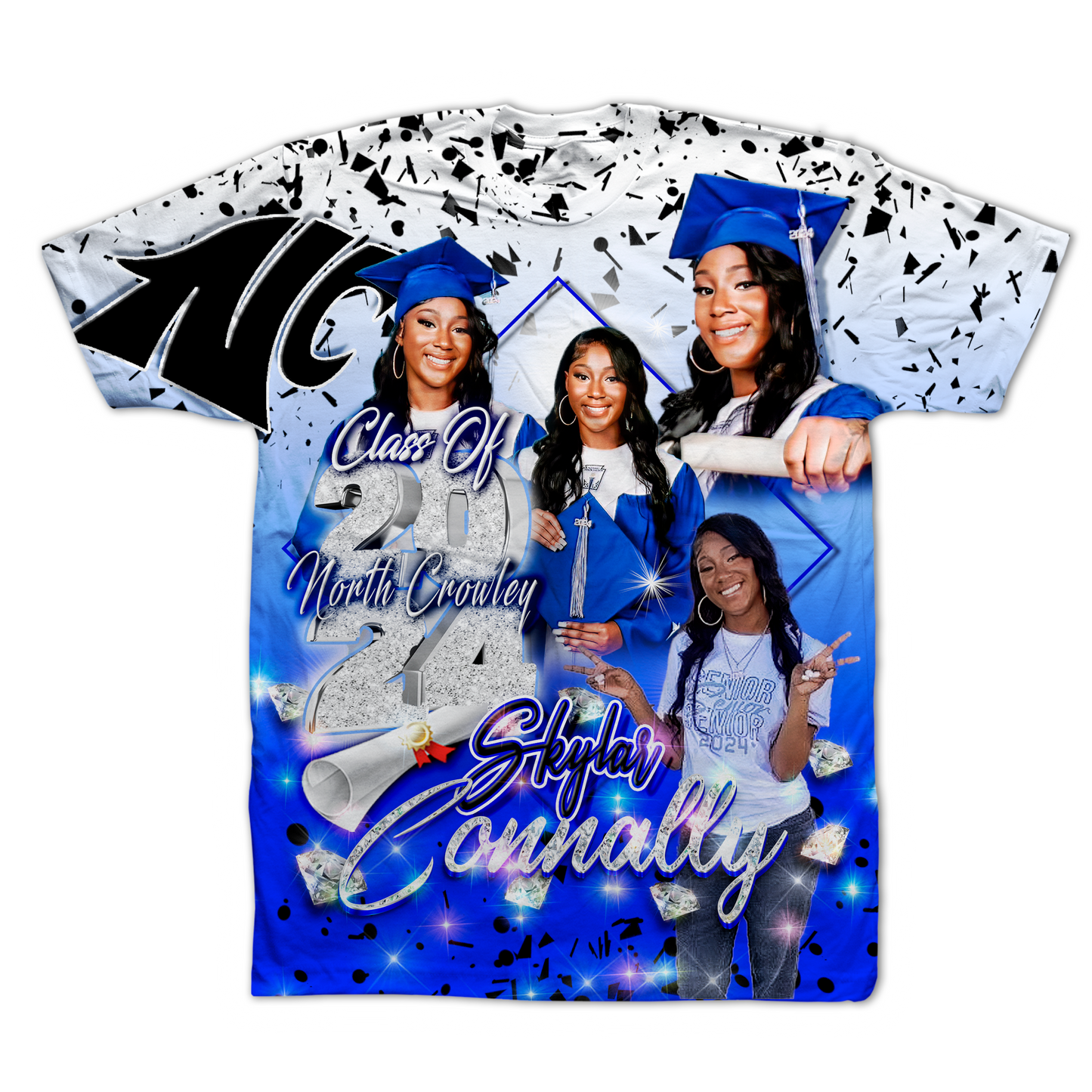 Graduation Shirt Bundle- Front & Back $35 each(5 Shirt Minimum)