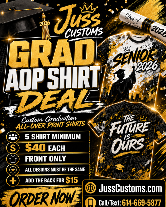 Graduation Shirt Package (5 shirt minimum)