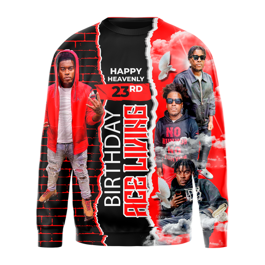 3D Sublimation Long Sleeve Tee & Sweatshirt- Front Only