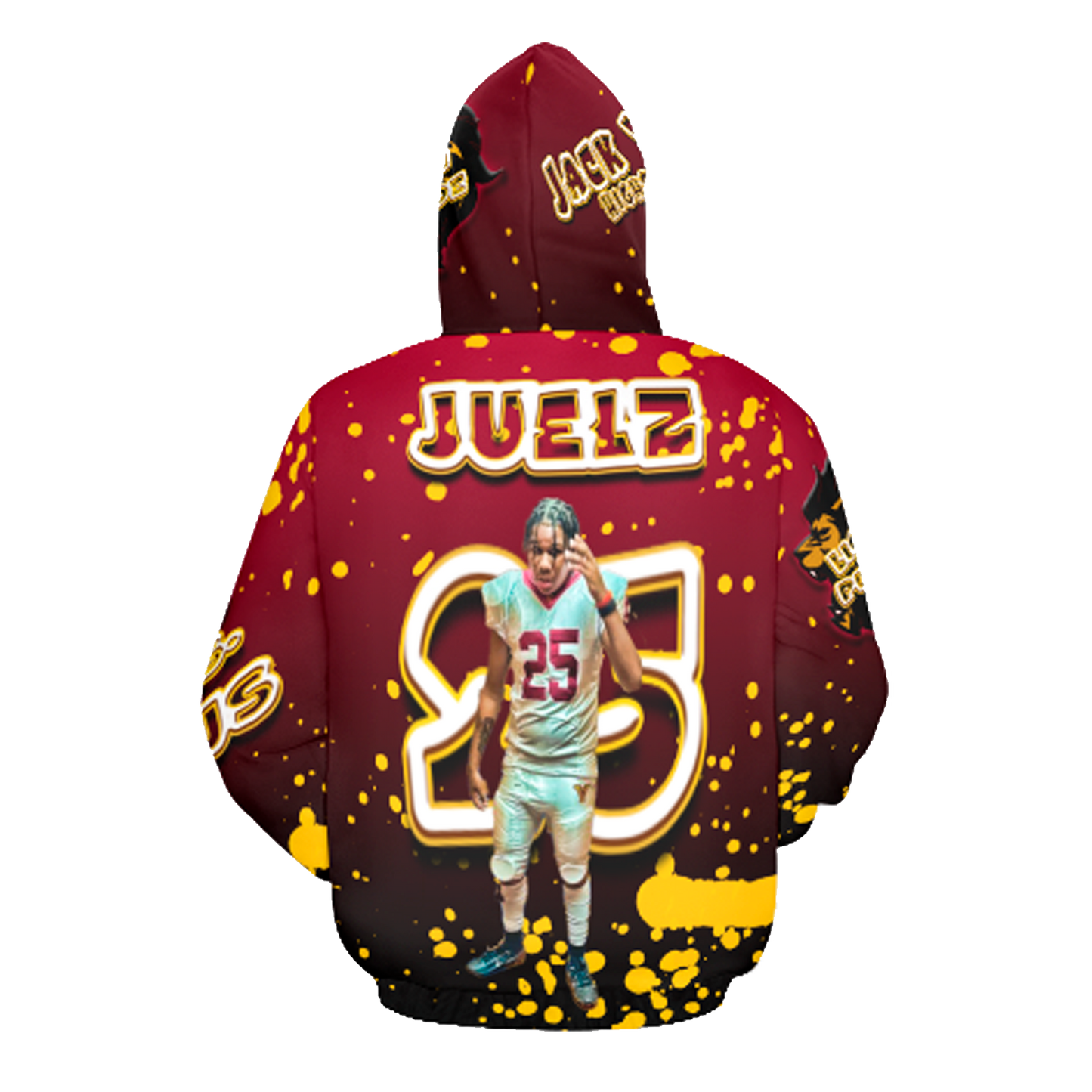 3D Sublimation Hoodie- Full Front & Back