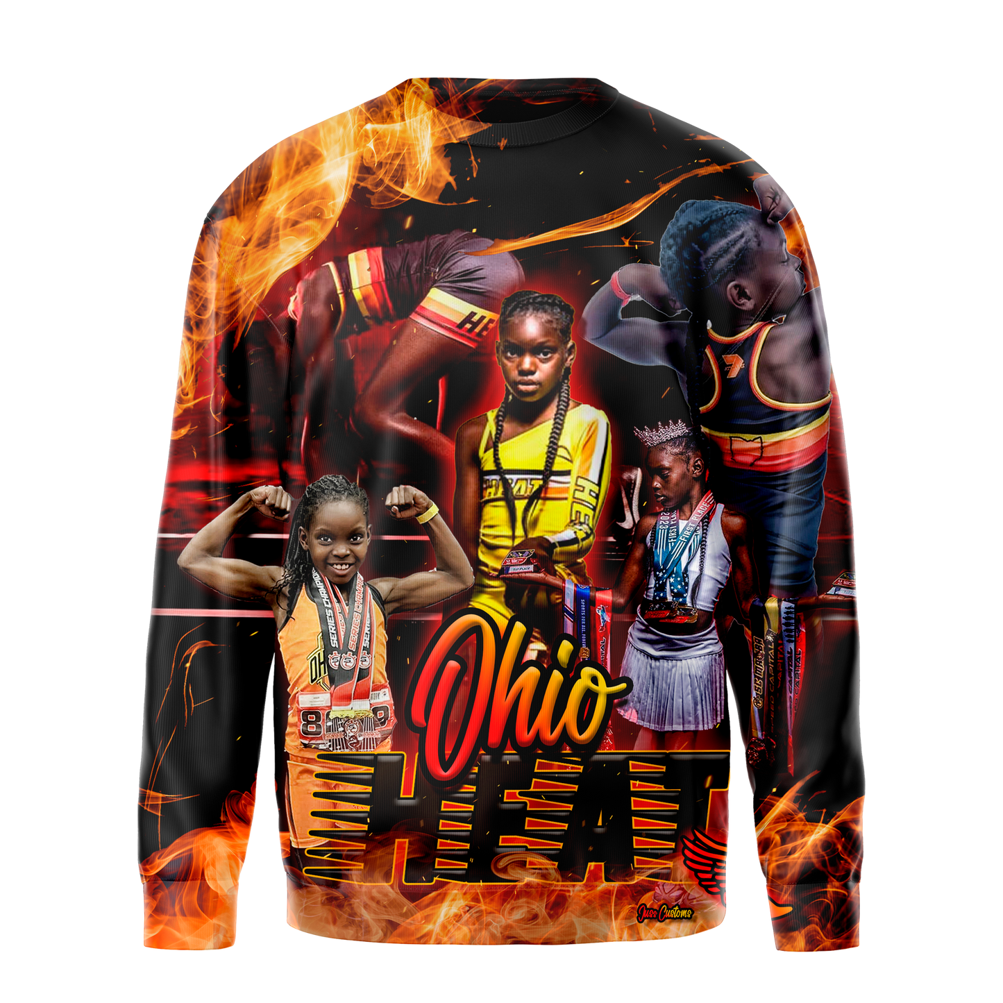 3D Sublimation Long Sleeve Tee & Sweatshirt- Full Front & Back