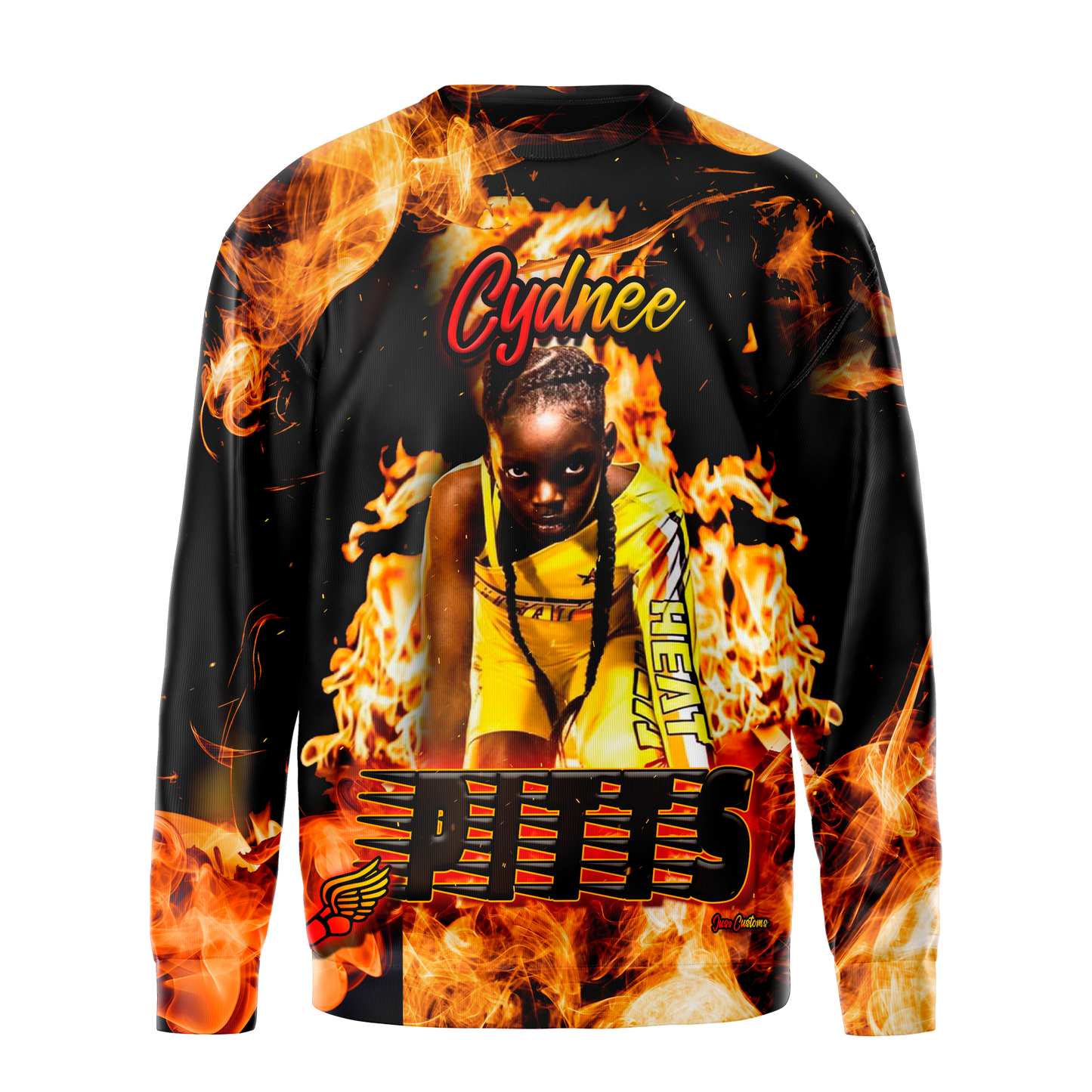 3D Sublimation Long Sleeve Tee & Sweatshirt- Full Front & Back