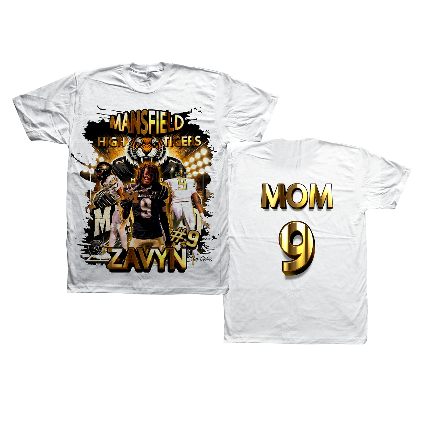 3D Center Design Tee - Front & Back